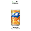 (Sỉ inbox) Nước ngọt trái cây có gas Fanta Nhật Bản dạng mini lon, nắp vặn, chai vị cam nho đào 160ml 