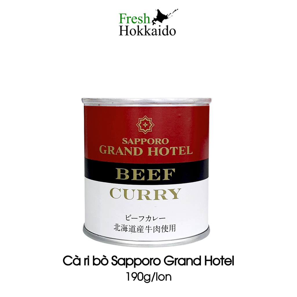 Cà ri bò đóng hộp từ Sapporo Grand Hotel - Lon 190g 