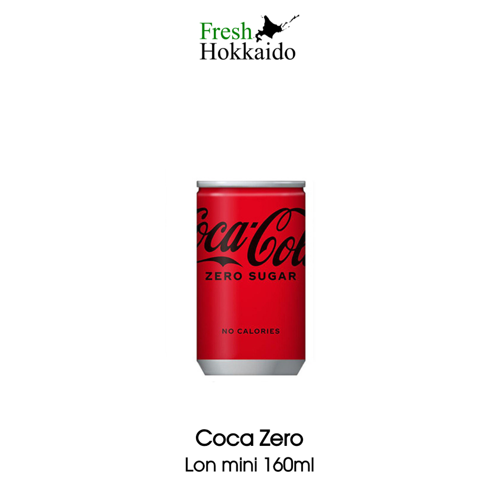 Coca Zero Nhật Bản - Vị cay nồng và ngọt thanh nhẹ không gắt (lon 160ml) 