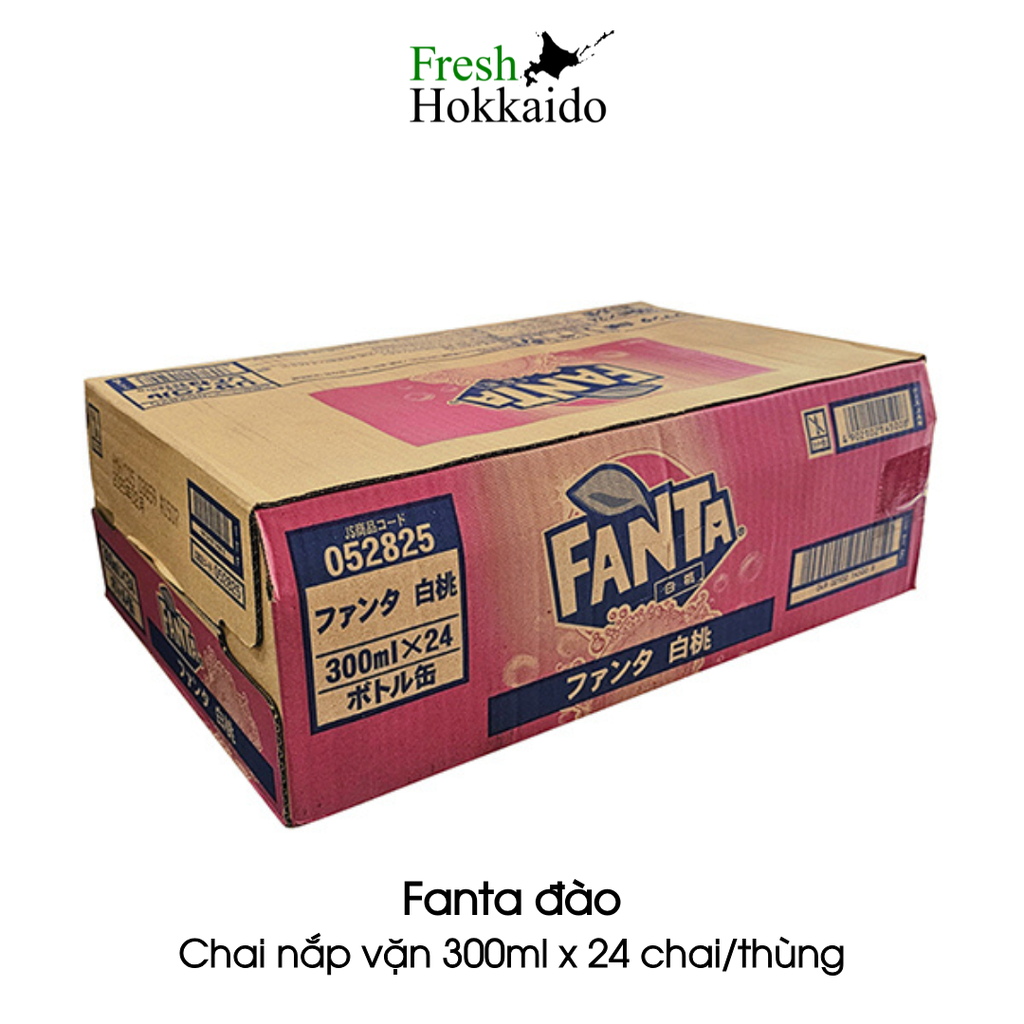 Fanta Nhật Bản - Fanta Đào - Thùng 300ml x 24