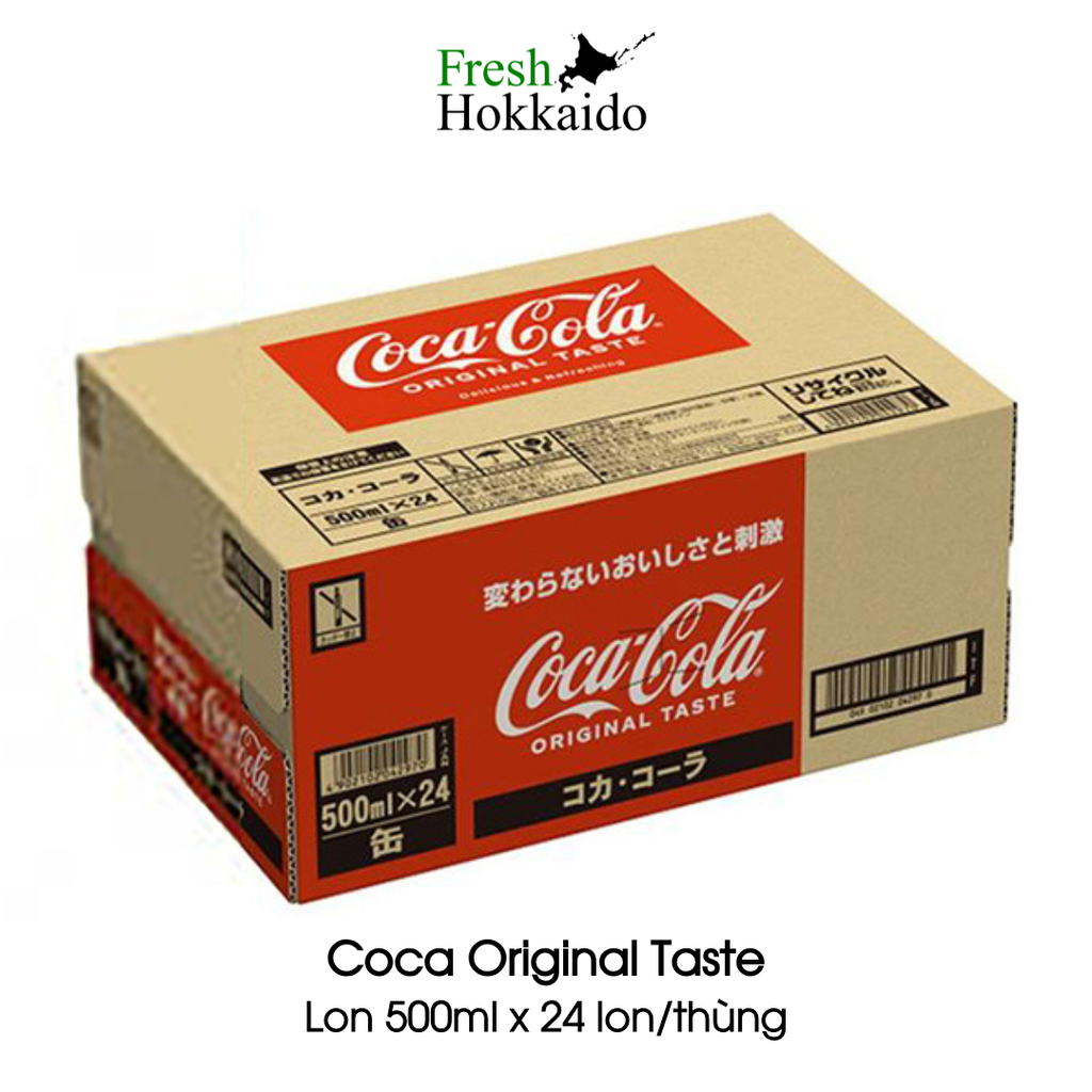 Coca Nhật Bản - Coca Original Taste - Thùng 500ml x 24