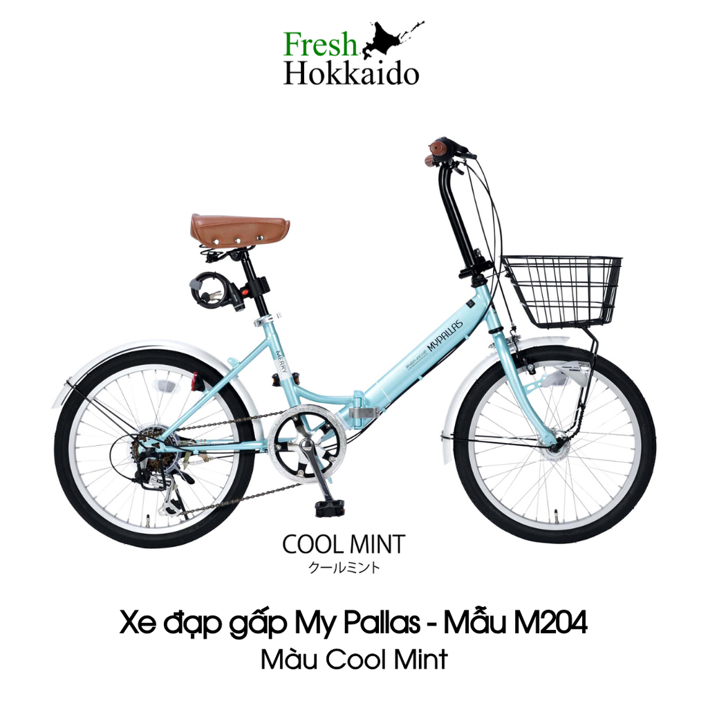 Xe đạp gấp My Pallas - Mẫu M204 - Cool Mint