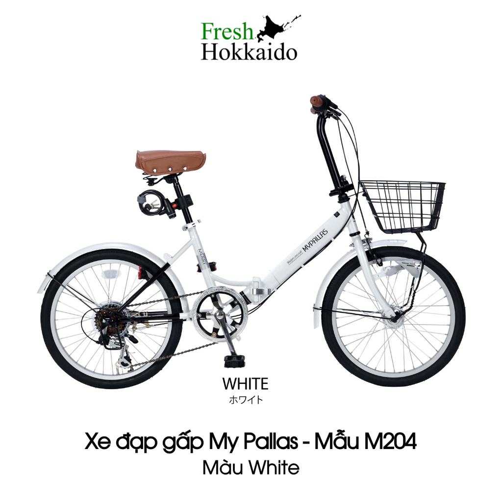 Xe đạp gấp My Pallas - Mẫu M204 - White