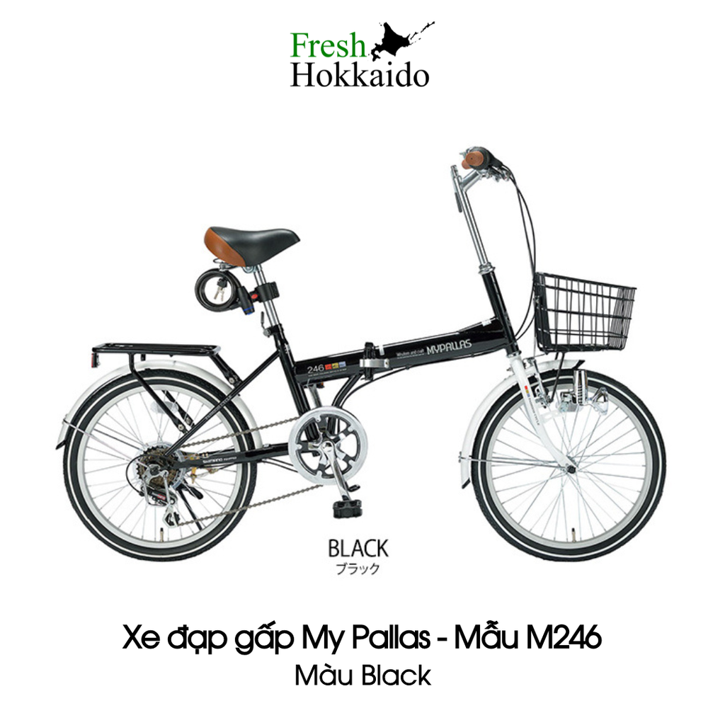 Xe đạp gấp My Pallas - Mẫu M246 - Black