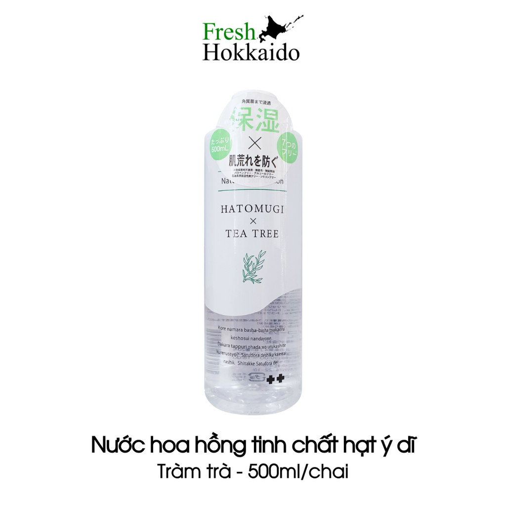 [SATSUDORA] Nước hoa hồng tinh chất hạt ý dĩ – Tràm trà – Chai 500ml