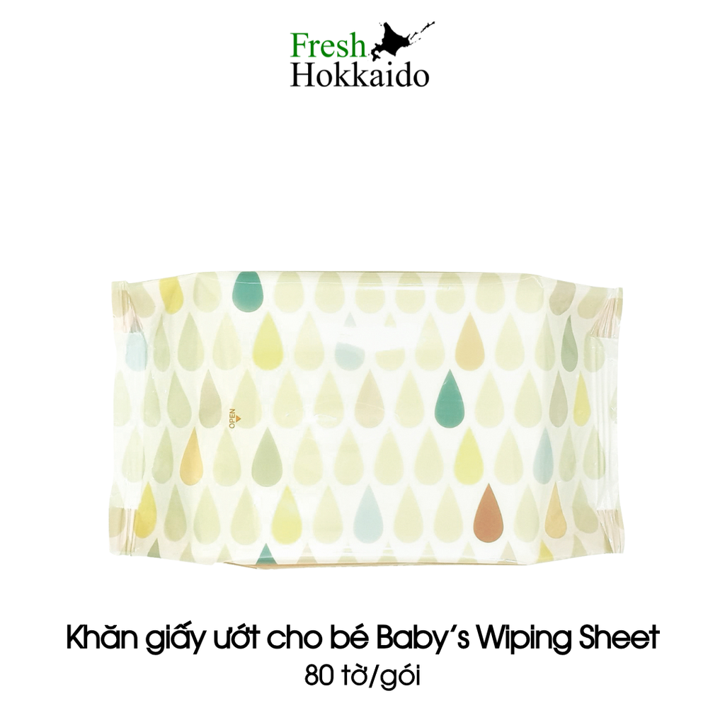 [SATSUDORA] Khăn giấy ướt cho bé Baby’s Wiping Sheet – Gói 80 tờ