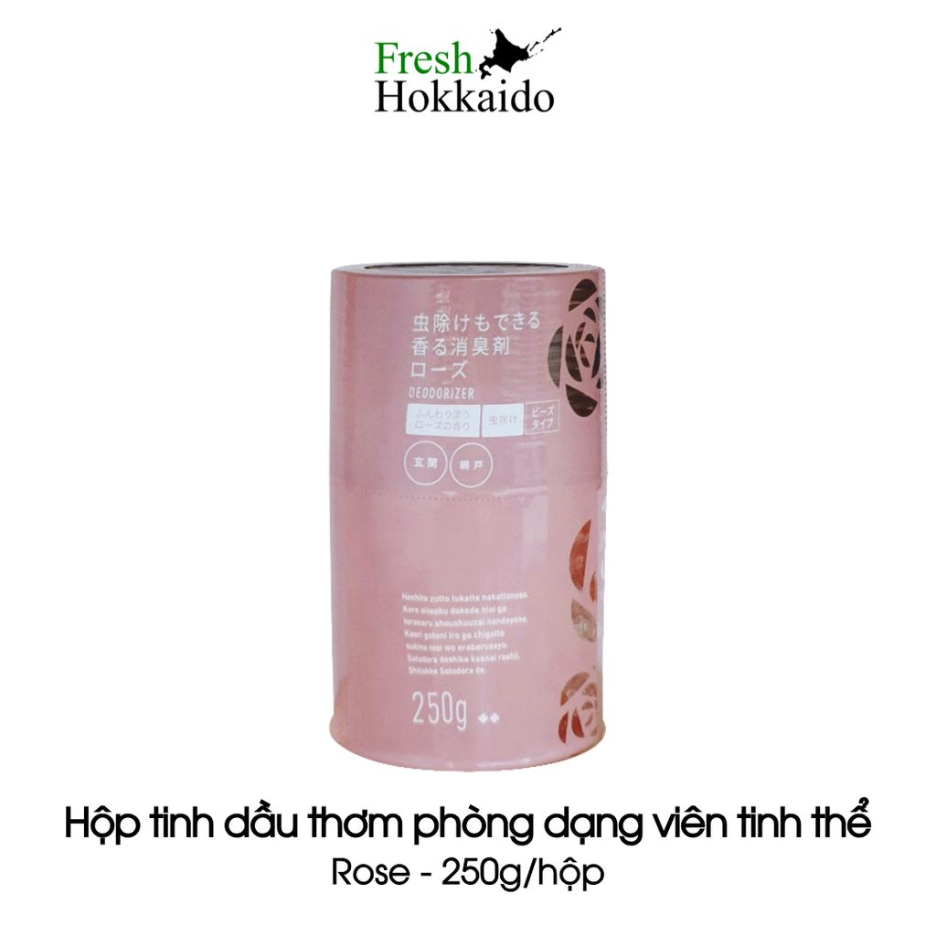 [SATSUDORA] Hộp tinh dầu thơm phòng dạng viên tinh thể – Rose – Hộp 250g