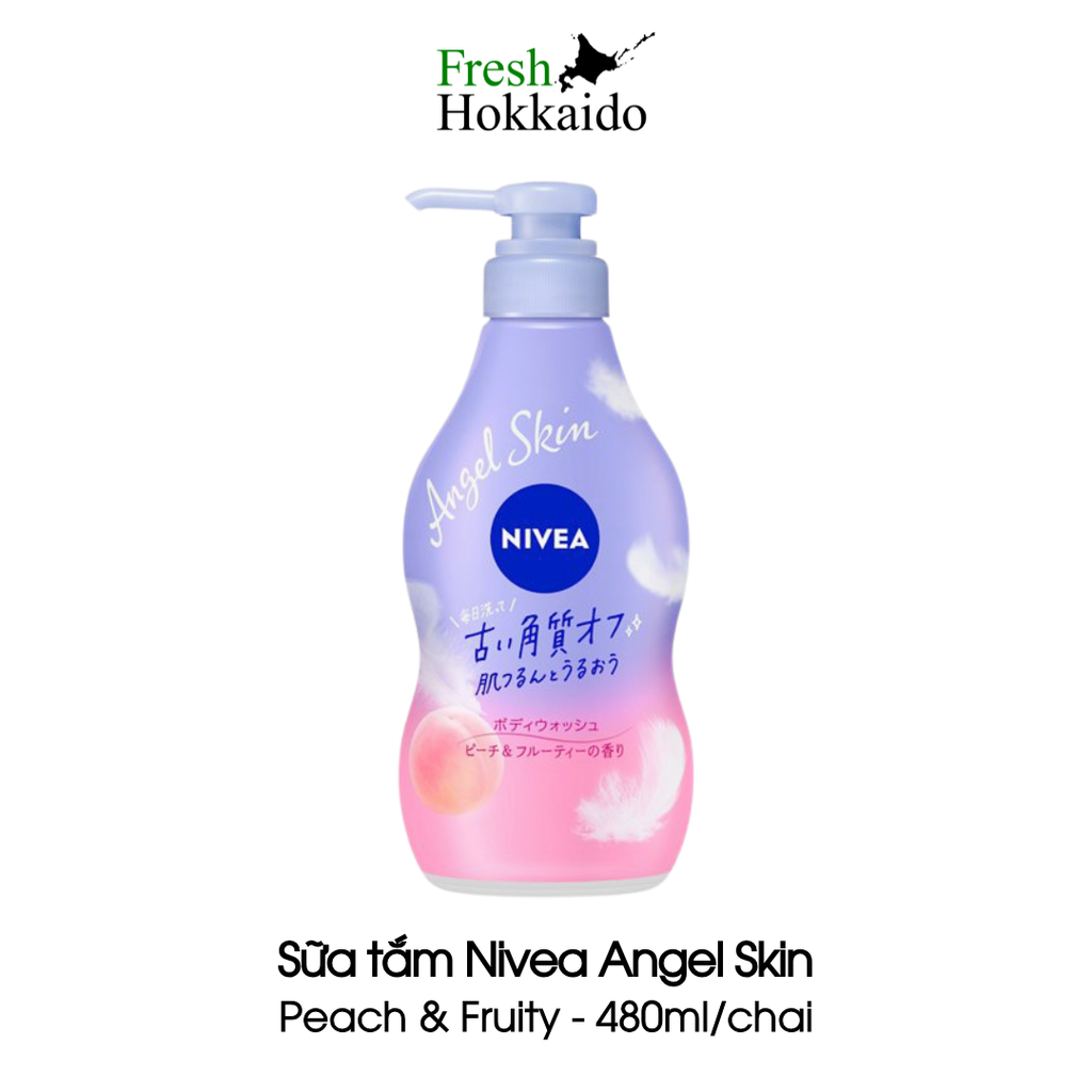 Sữa tắm Nivea Angel Skin - Peach & Fruity - Chai 480ml