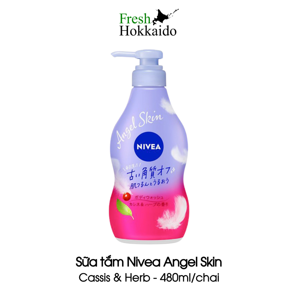 Sữa tắm Nivea Angel Skin - Cassis & Herb - Chai 480ml