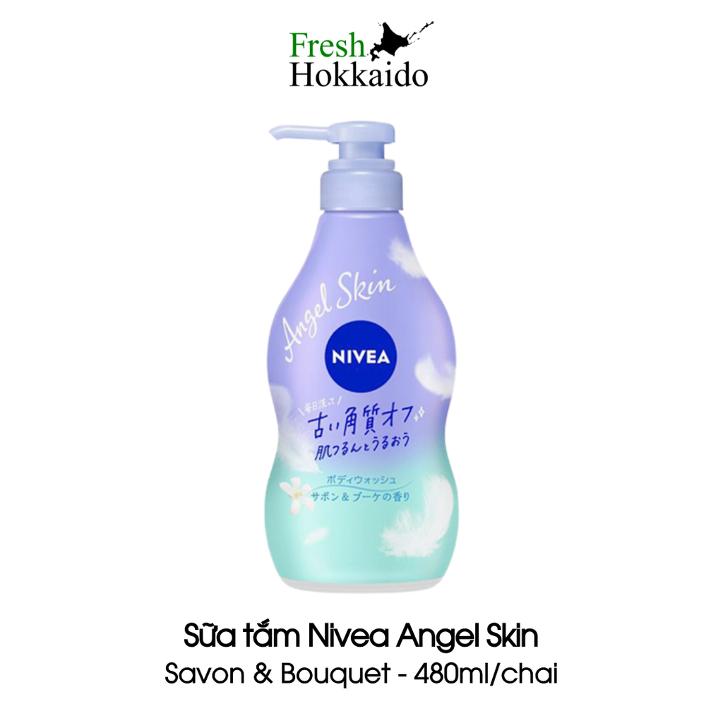 Sữa tắm Nivea Angel Skin - Savon & Bouquet - Chai 480ml