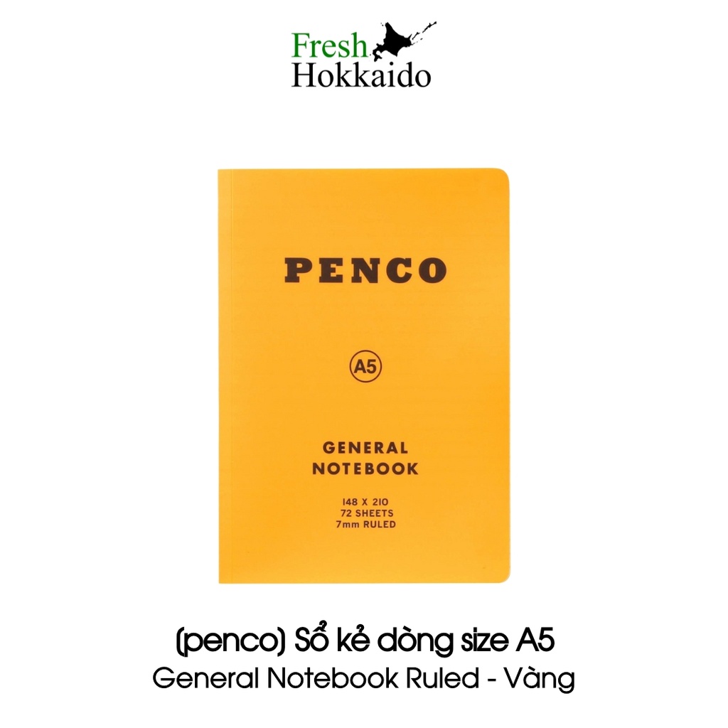 [penco] Sổ kẻ dòng các size A5/A6 - General Notebook Ruled