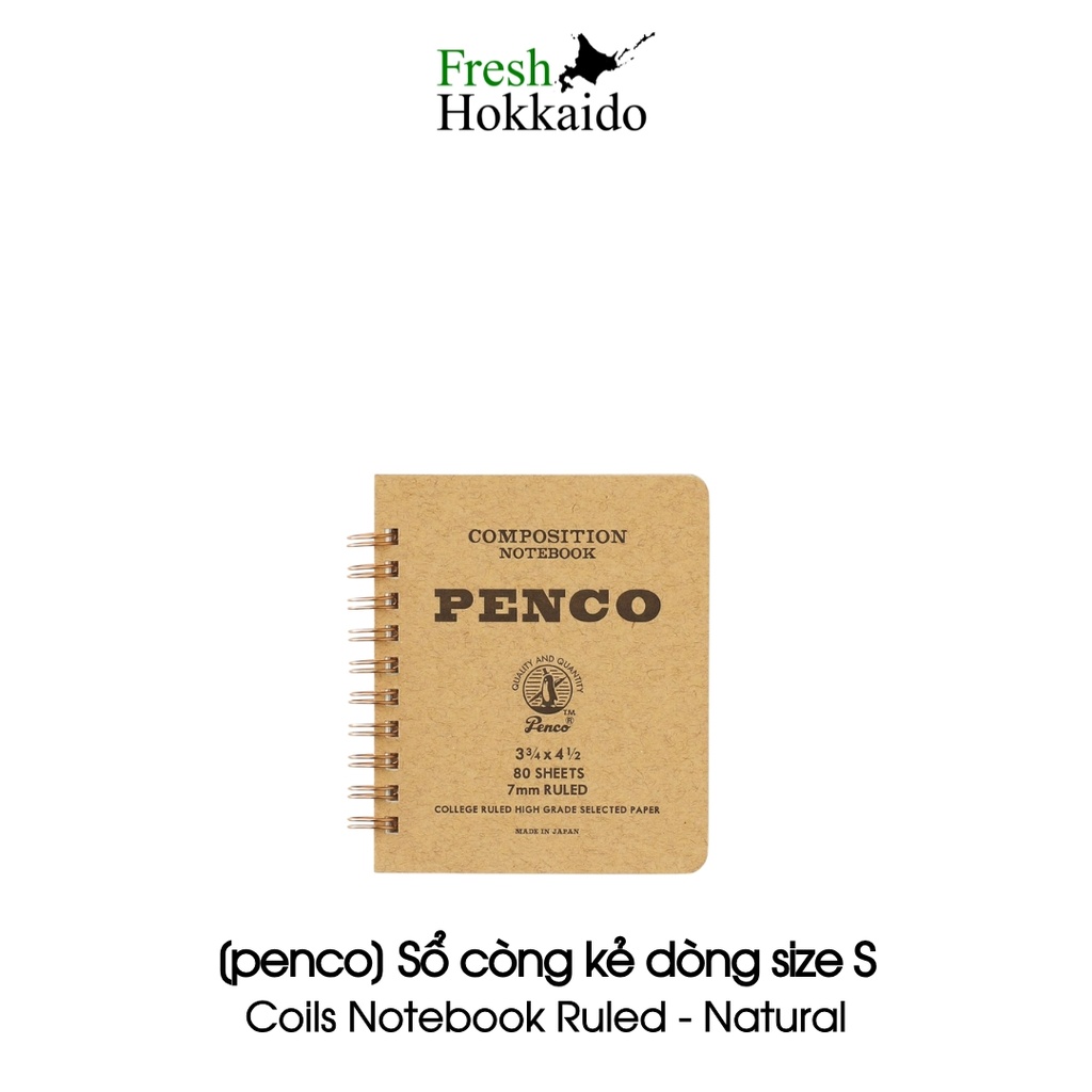 [penco] Sổ còng kẻ dòng các size S/M - Coils Notebook Ruled