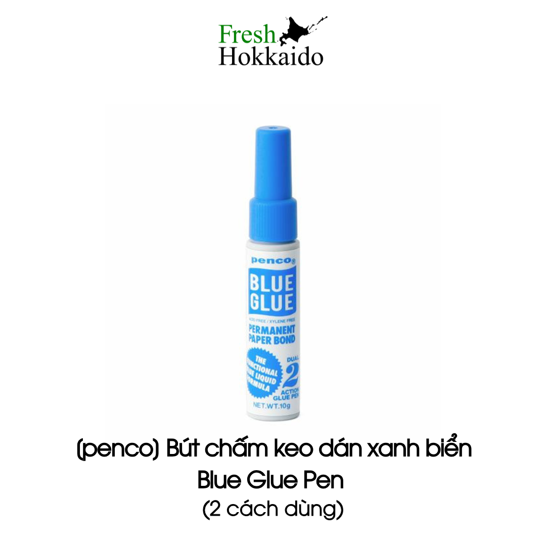 [22155316164] [penco] Bút chấm keo dán xanh biển - Blue Glue Pen