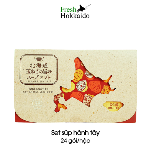 [3486881090] Set súp hành tây Hokkaido - Hộp 24 gói