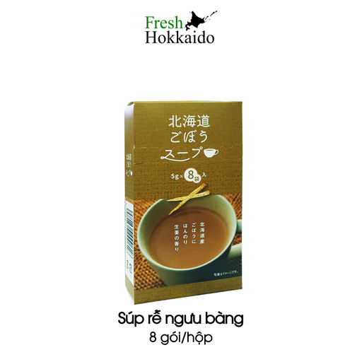 [4287277325] Súp rễ ngưu bàng Hokkaido - Hộp 8 gói