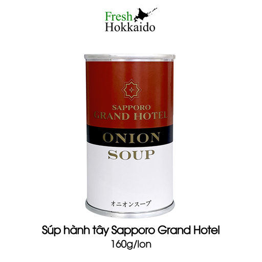 Súp đóng hộp từ Sapporo Grand Hotel vị hành tây - Lon 160g 