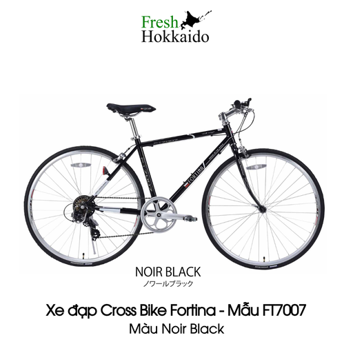 Xe đạp Cross Bike Fortina - Mẫu FT7007 - Noir Black