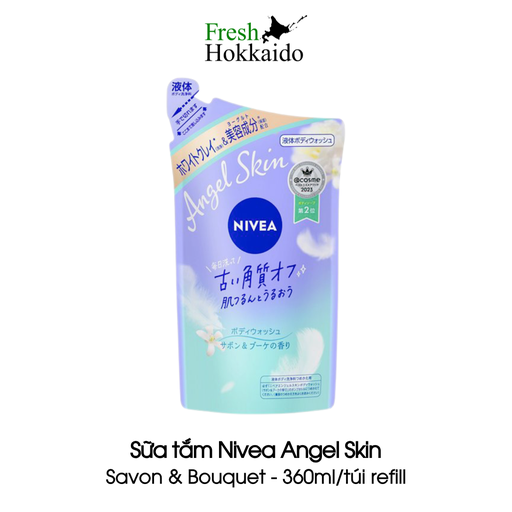 Sữa tắm Nivea Angel Skin - Savon & Bouquet - Túi 360ml